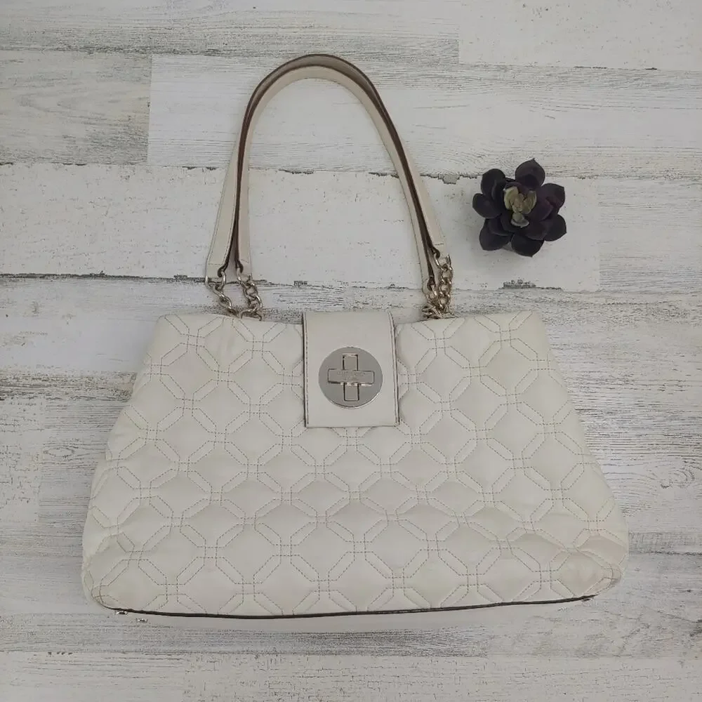 Kate Spade Ivory Leather Astor Court Elena